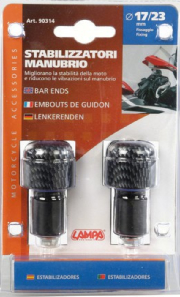 Bar Ends Lenkergewichte für 17-23mm Bohrungen - carbon design