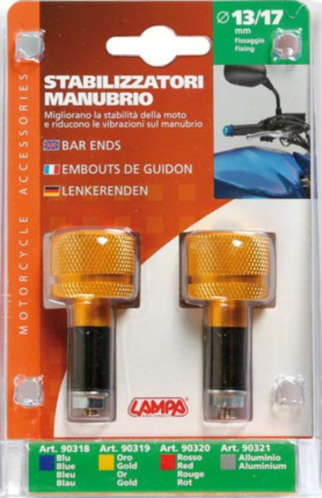 Bar Ends Lenkergewichte gold farbig für 13-17mm Bohrungen