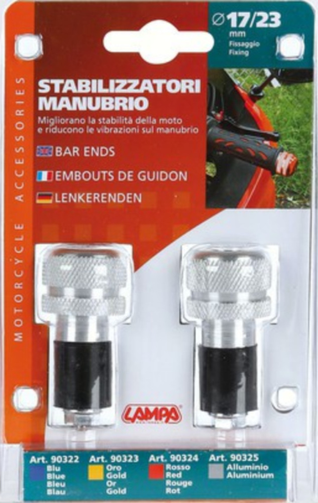 SU-4 Lenkergewichte 17/23mm, silber farbig