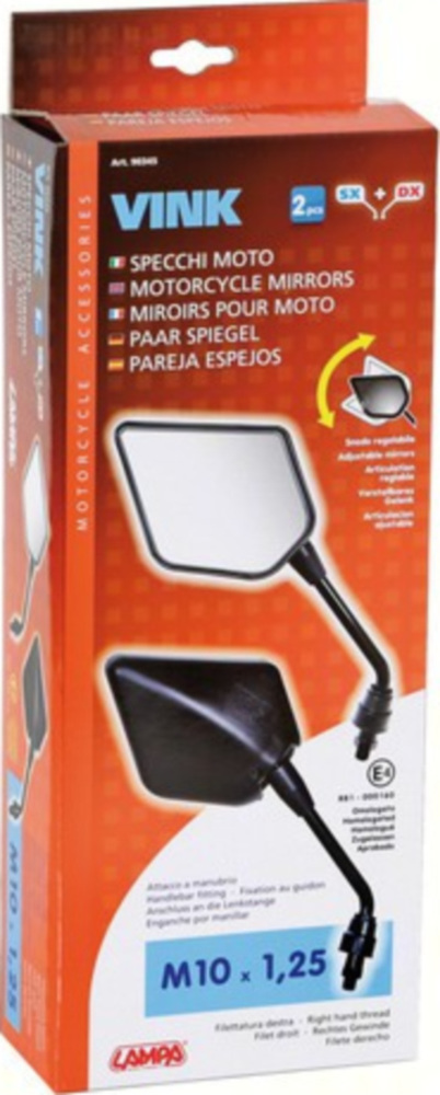 Vink Paar Rückspiegel - M10x1,25 Rechtsgewinde