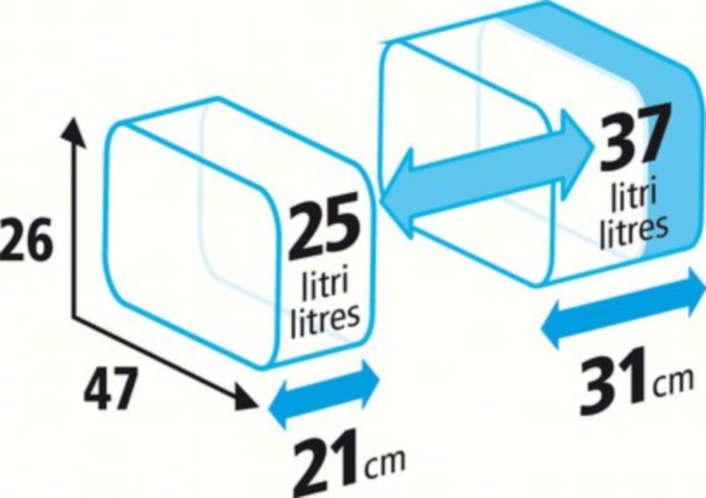 T-MAXTER XXL Seitentaschen 25/37 + 25/37 LT