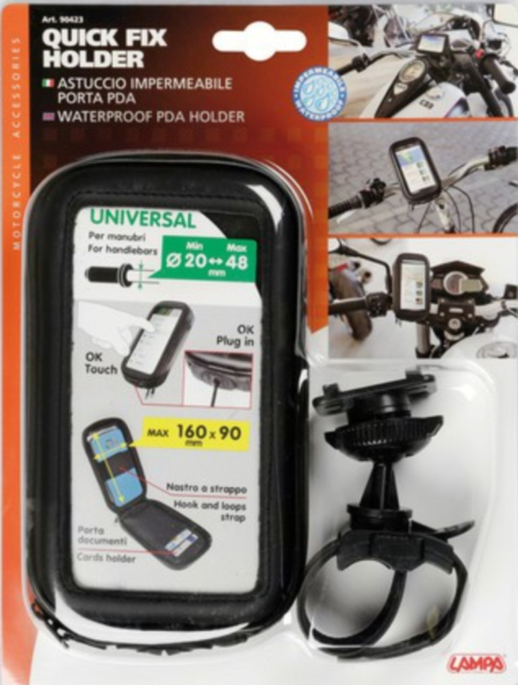 Quick Fix Navi/Handy Tasche mit Halterung wasserdicht