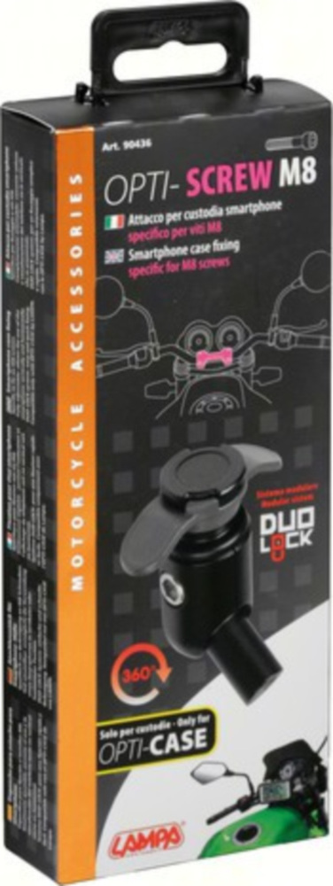 Opti-Screw M8 Schnellbefestigungsgrundsystem für Navi und Handy für M8 Schraube