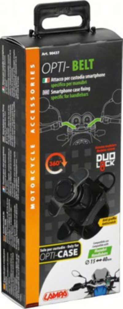 Opti-Belt Schnellbefestigungsgrundsystem für Navi- und Handytaschen mit Klemmband