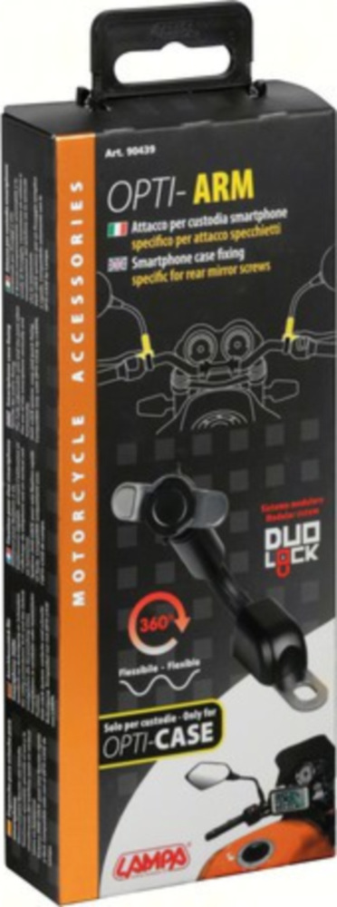 Opti-Arm Schnellbefestigungsgrundsystem für Navi und Handy mit variablen Befestigungsarm