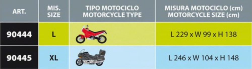 COVERLUX PLUS Motorrad Abdeckplane Gr. L