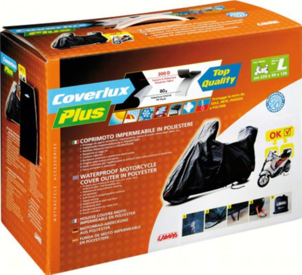 COVERLUX PLUS Motorrad Abdeckplane Gr. L