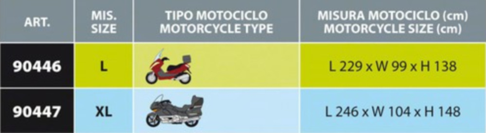 VENTURA PLUS Motorrad Abdeckplane Gr. L