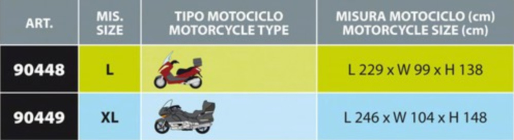 OPTIMA PLUS Motorrad Abdeckplane Gr. XL