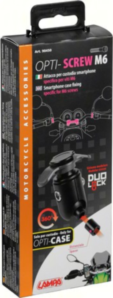 Opti-Screw M6 Schnellbefestigungsgrundsystem für Navi und Handy für M6 Schraube