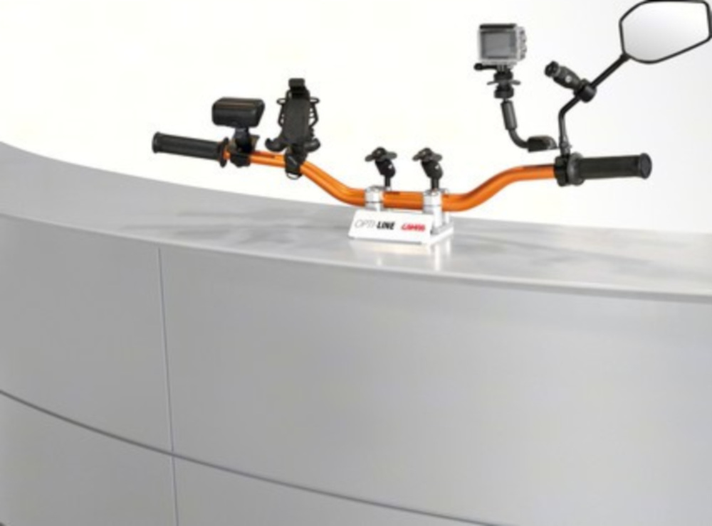 Motorradlenker für Produktausstellung Schnellbesfestigungssystem Opti-Line