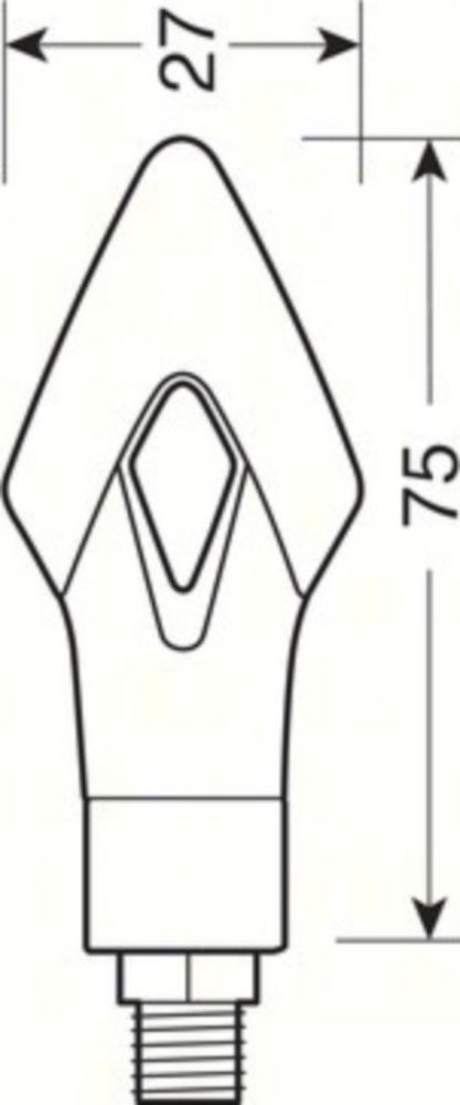 LED Blinker Set LUM, schwarz 12V