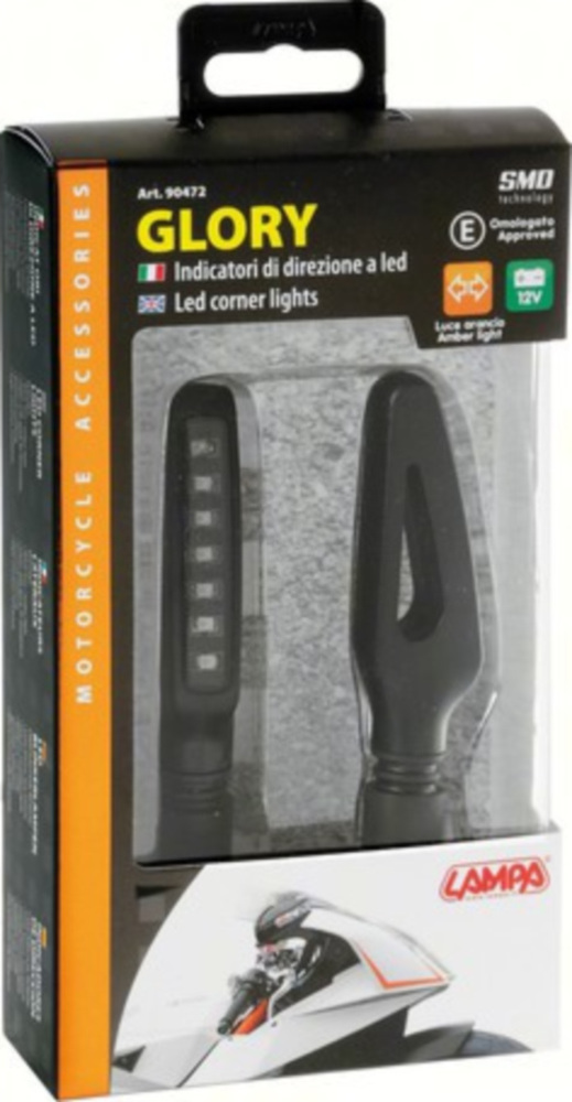 Led-Blinker GLORY, schwarze Farbe