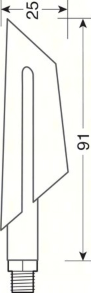 LED Blinker Set CYCLON schwarz 12V - E geprüft