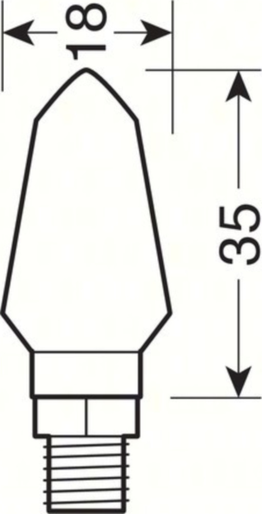 Micro LED 12V Blinker Set - Abmessungen 35x18mm