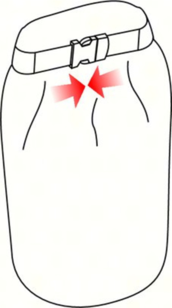 Dry-Tube, wasserdichte Gepäckrolle- 5 L - 15x40 cm