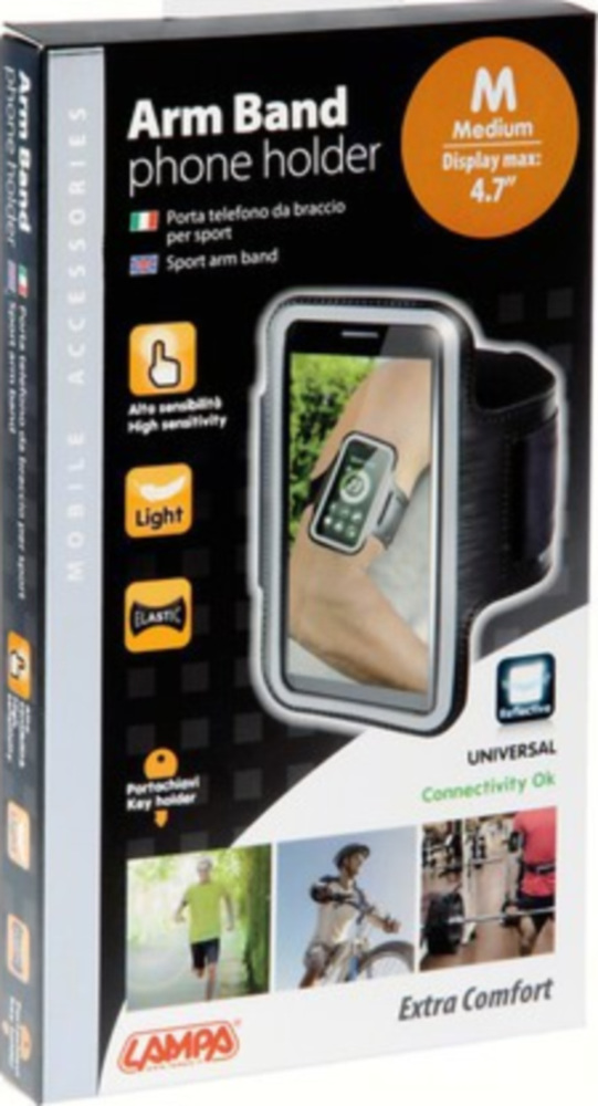 Handy Armbandtasche - Medium - Schwarz