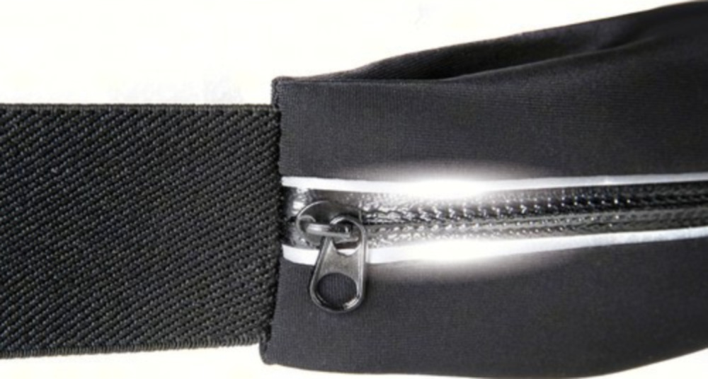 SPORT-POUCH Sport-Hüfttasche mit Doppelfach, schwarz