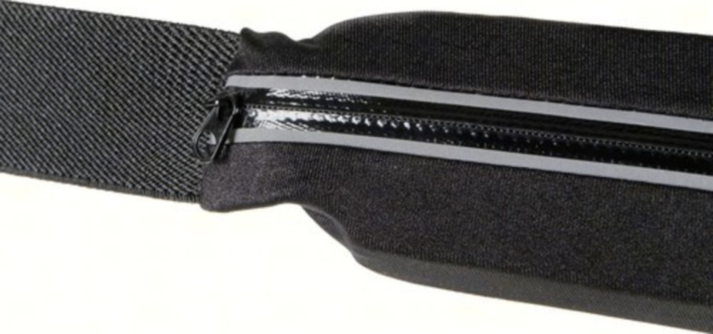 SPORT-POUCH Sport-Hüfttasche mit Doppelfach, schwarz