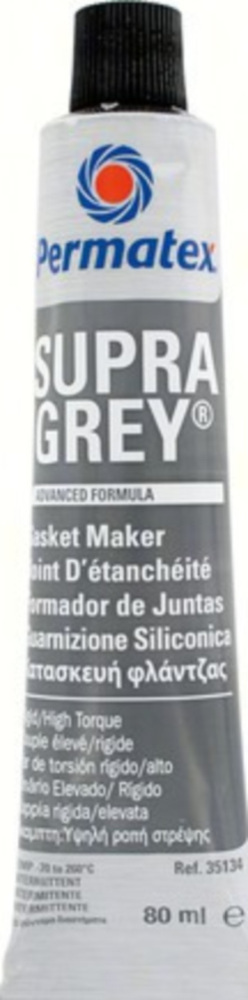SUPRA GREY Silikondichtstoff 80 ml., grau
