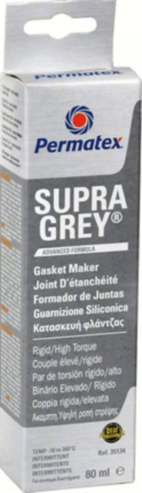 SUPRA GREY Silikondichtstoff 80 ml., grau