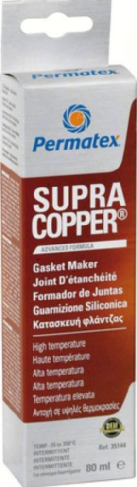 SUPRA COPPER Silikondichtstoff 80 ml., rot