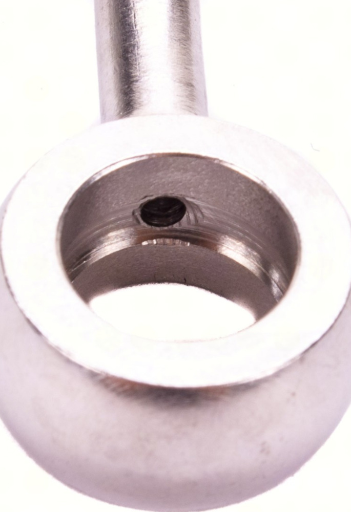 Fitting 10,2 mm, 20° gewinkelt, Edelstahl