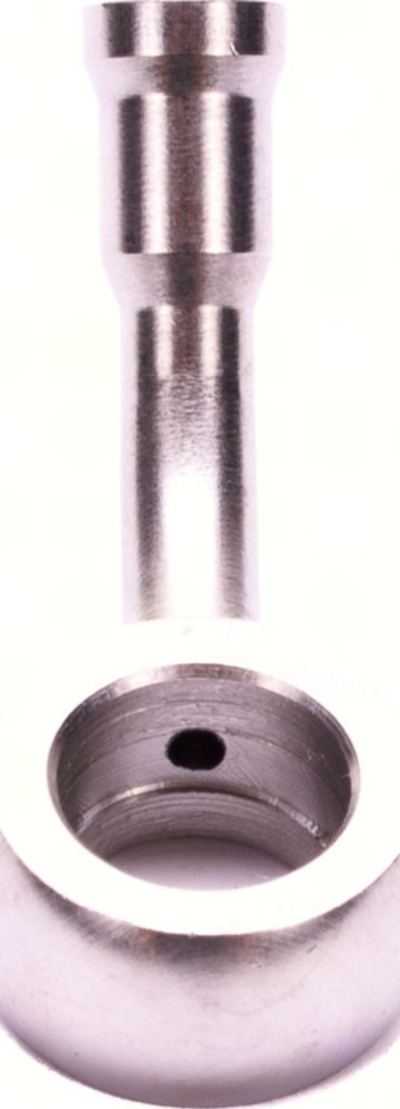 Fitting 10,2 mm, 45° gewinkelt, Edelstahl