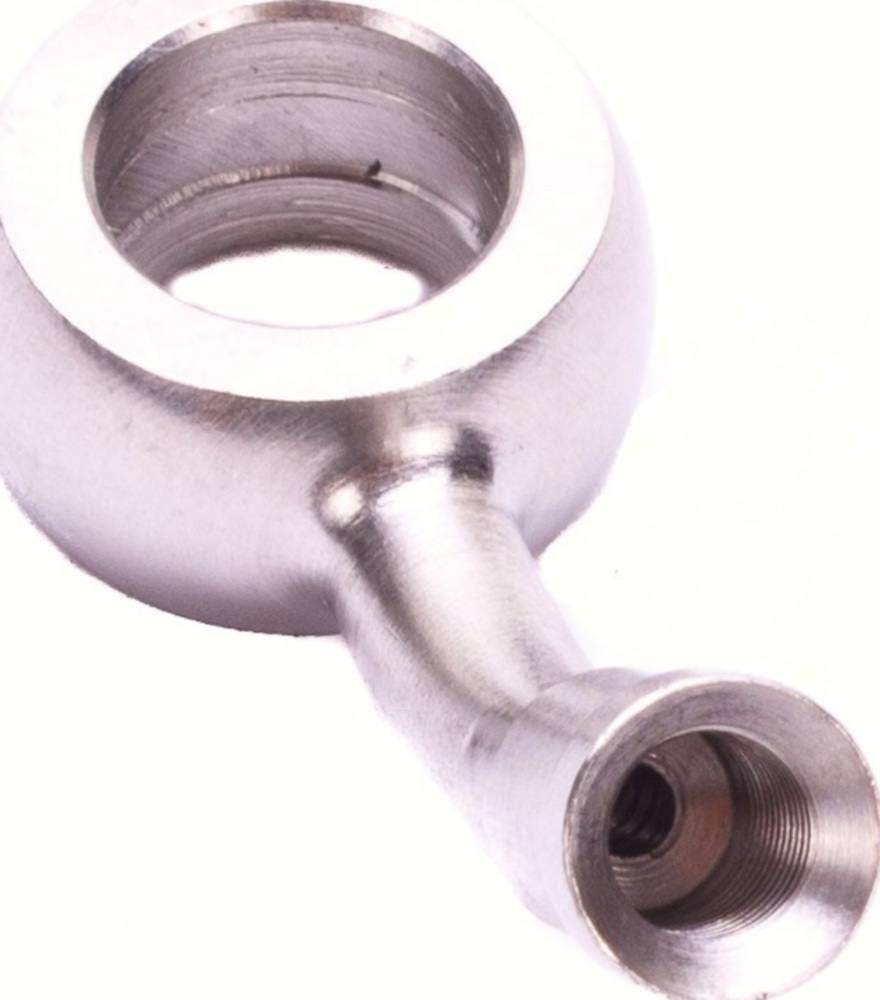 Fitting 10,2 mm, 45° gewinkelt, Edelstahl