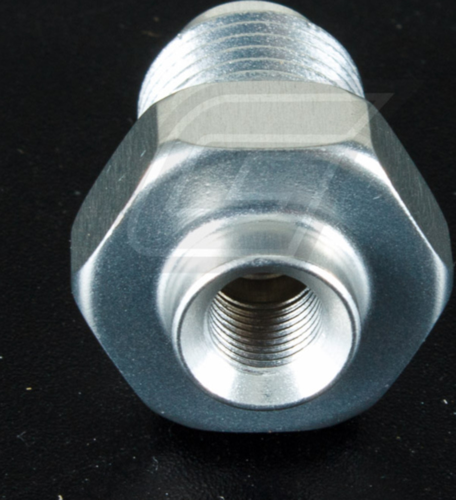 Variofitting M10 x 1,00, Außengewinde fest, Konus 90° = Konvex + Konkav, Aluminium
