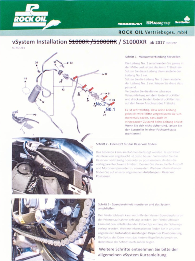 V-System spezial für: BMW S1000 (alle) ab 2017