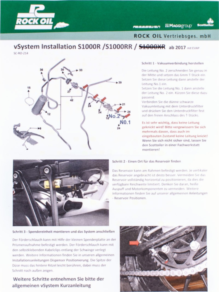 V-System spezial für: BMW S1000 (alle) ab 2017