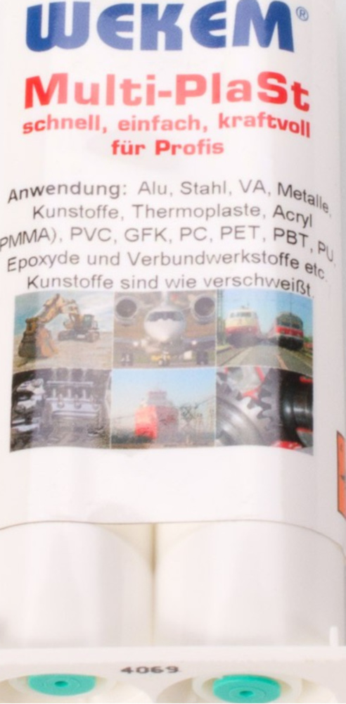 Multiplast 2 Komponenten-Methylacrylat-Hochleistungsklebstoff (perfekt für Verkleidungen) 28 Gr. WEKEM