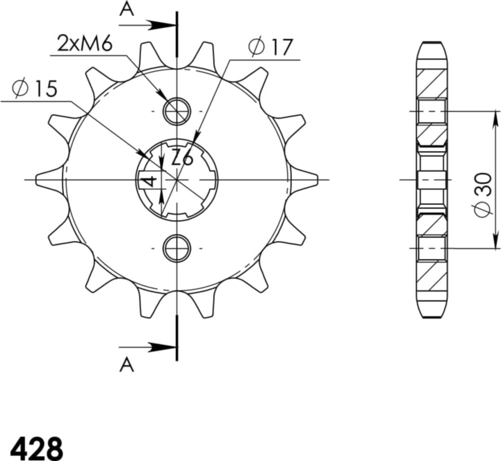 Ritzel Supersprox 428/14Z