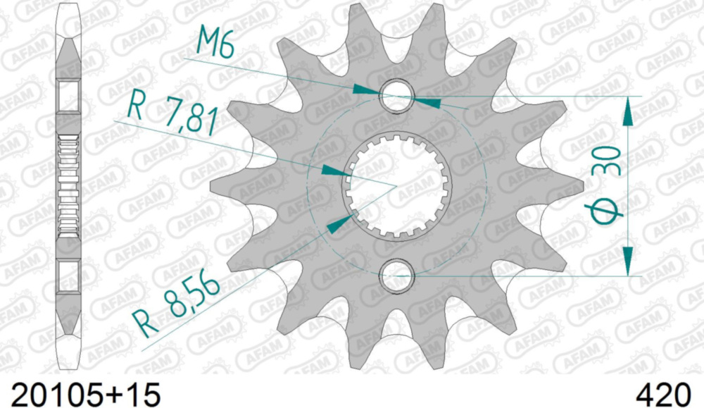Ritzel AFAM 420 - 15Z 20105+15