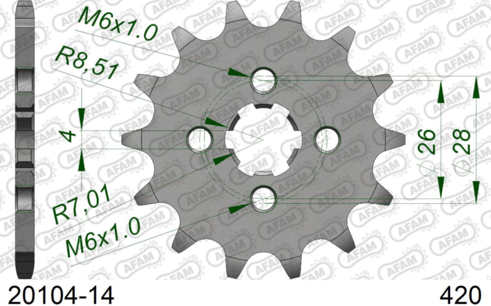 Ritzel AFAM 420 - 14Z 2010414