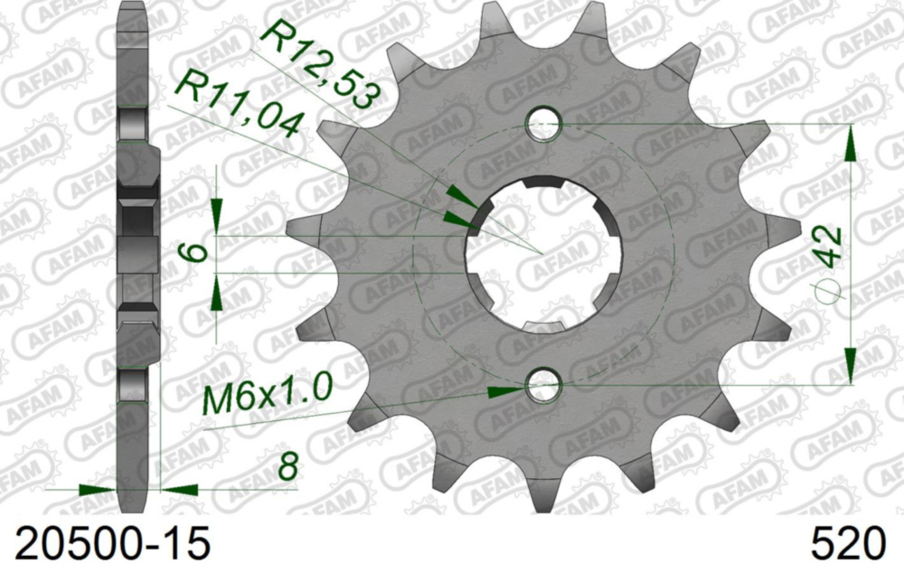 Ritzel AFAM 520 - 15Z 2050015