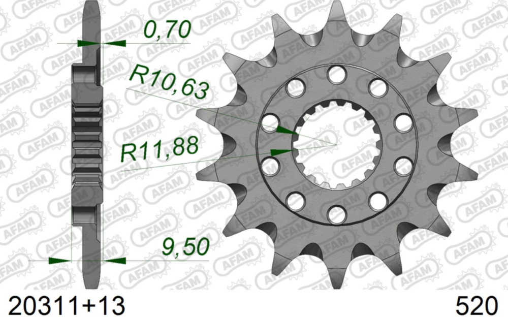 Ritzel AFAM 520 - 13Z 20311+13