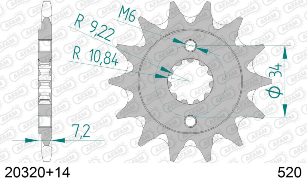 Ritzel AFAM 520 - 14Z 20320+14