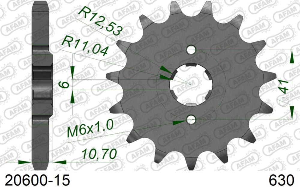 Ritzel AFAM 630 - 15Z 2060015