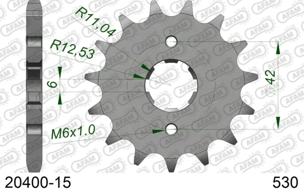 Ritzel AFAM 530 - 15Z 2040015