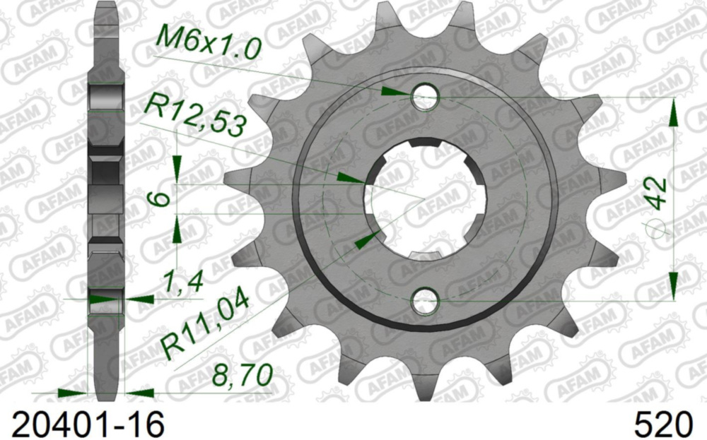 Ritzel AFAM 520 - 16Z 2040116