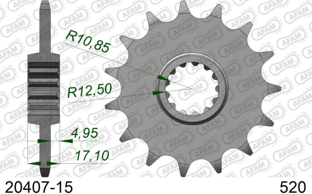 Ritzel AFAM 520 - 15Z 2040715