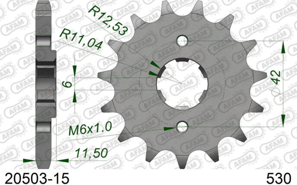 Ritzel AFAM 530 - 15Z 2050315