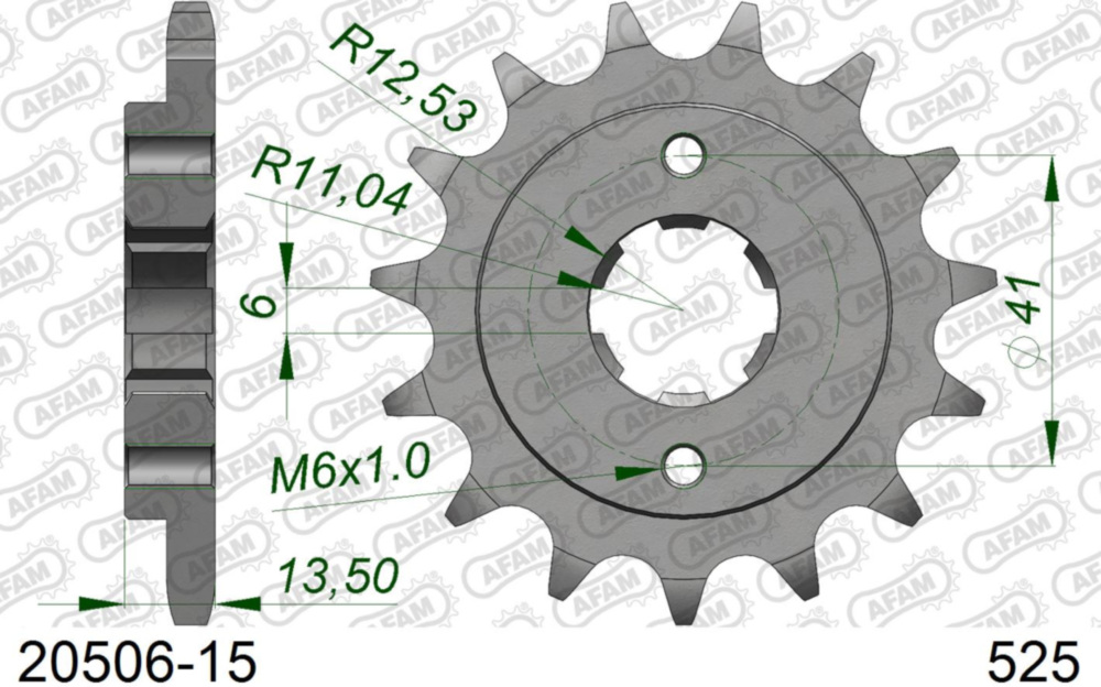 Ritzel AFAM 525 - 15Z 2050615