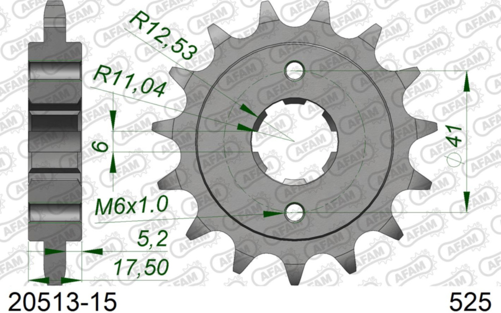 Ritzel AFAM 525 - 15Z 2051315