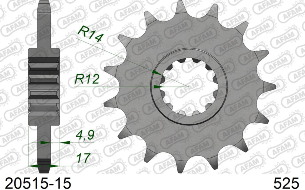 Ritzel AFAM 525 - 15Z 2051515