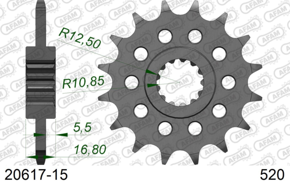 Ritzel AFAM 520 - 15Z 2061715