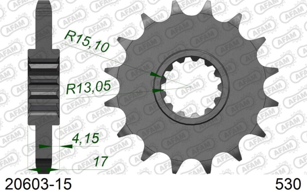 Ritzel AFAM 530 - 15Z 2060315