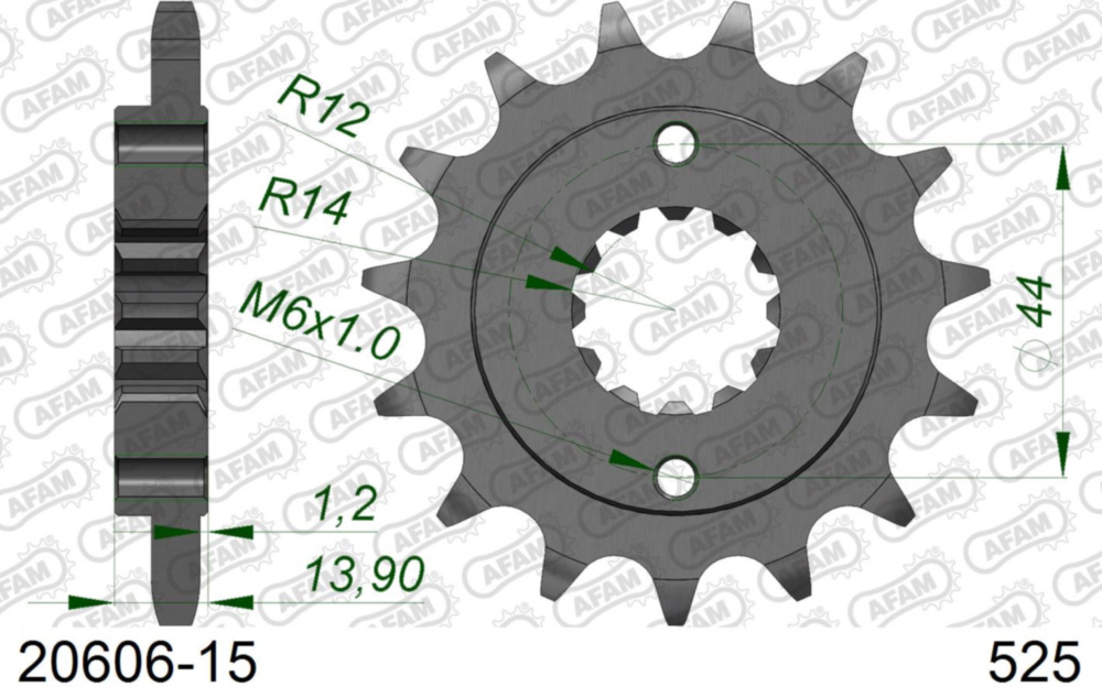 Ritzel AFAM 525 - 15Z 2060615
